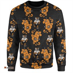 Amazing Aussie Wests Tigers With Maori Pattern Sweatshirt