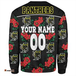 Amazing Aussie Penrith Panthers Custom Penrith Panthers With Maori Patterns Sweatshirt