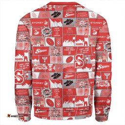 Amazing Aussie Sydney Swans Legacy Of The Pride Comic Style Sweatshirt