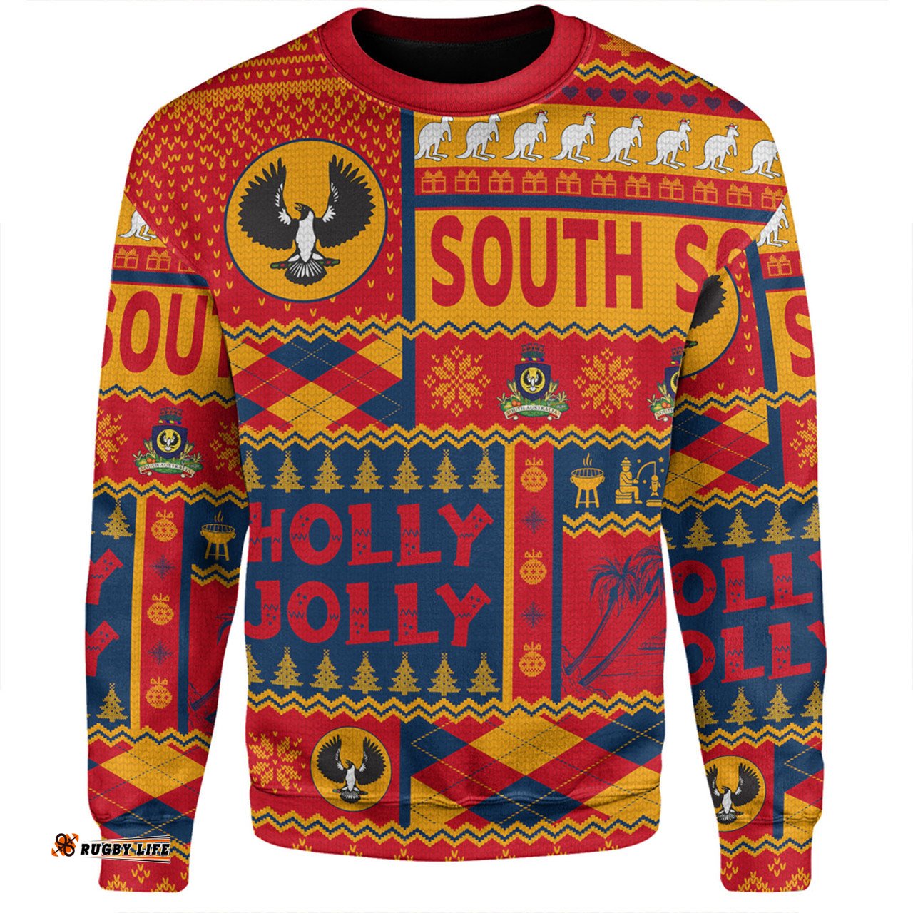 Amazing Aussie South Australia Christmas Holly Jolly Chrissie Sweatshirt