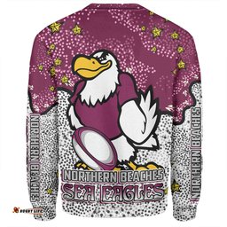 Amazing Aussie Manly Warringah Sea Eagles Team With Dot And Star Patterns For Tough Fan Sweatshirt