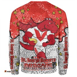 Amazing Aussie St. George Illawarra Dragons Custom Team With Dot And Star Patterns For Tough Fan Sweatshirt
