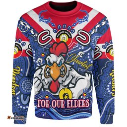 Amazing Aussie Sydney Roosters Naidoc Week Custom For Our Elders Home Jersey Sweatshirt
