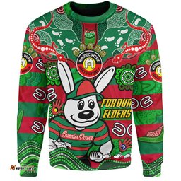 Amazing Aussie South Sydney Rabbitohs Custom For Our Elders Home Jersey Sweatshirt