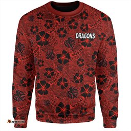 Amazing Aussie St. George Illawarra Dragons Scream With Tropical Patterns Sweatshirt