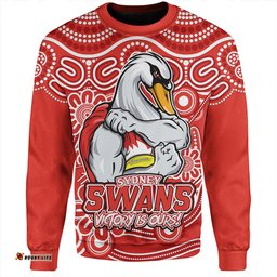 Amazing Aussie Sydney Swans Aboriginal Inspired Tough Fan Football For Life Sweatshirt