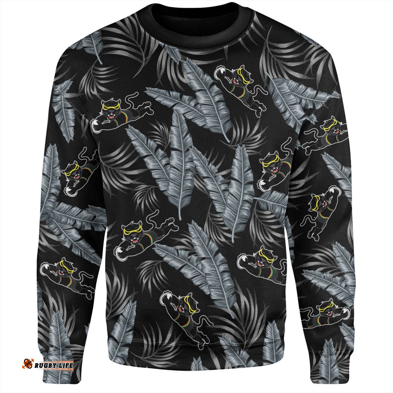 Amazing Aussie Penrith Panthers Custom Tropical Patterns Penrith Panthers Sweatshirt