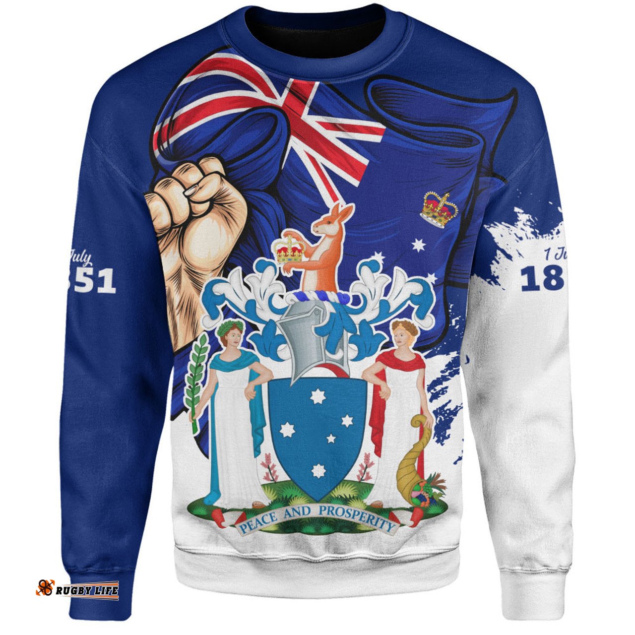 Amazing Aussie Victoria Power Pride And Heritage Crest Sweatshirt
