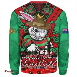Amazing Aussie South Sydney Rabbitohs Ripped Legacy Of The Game The ANZAC Spirit Lives On Sweatshirt