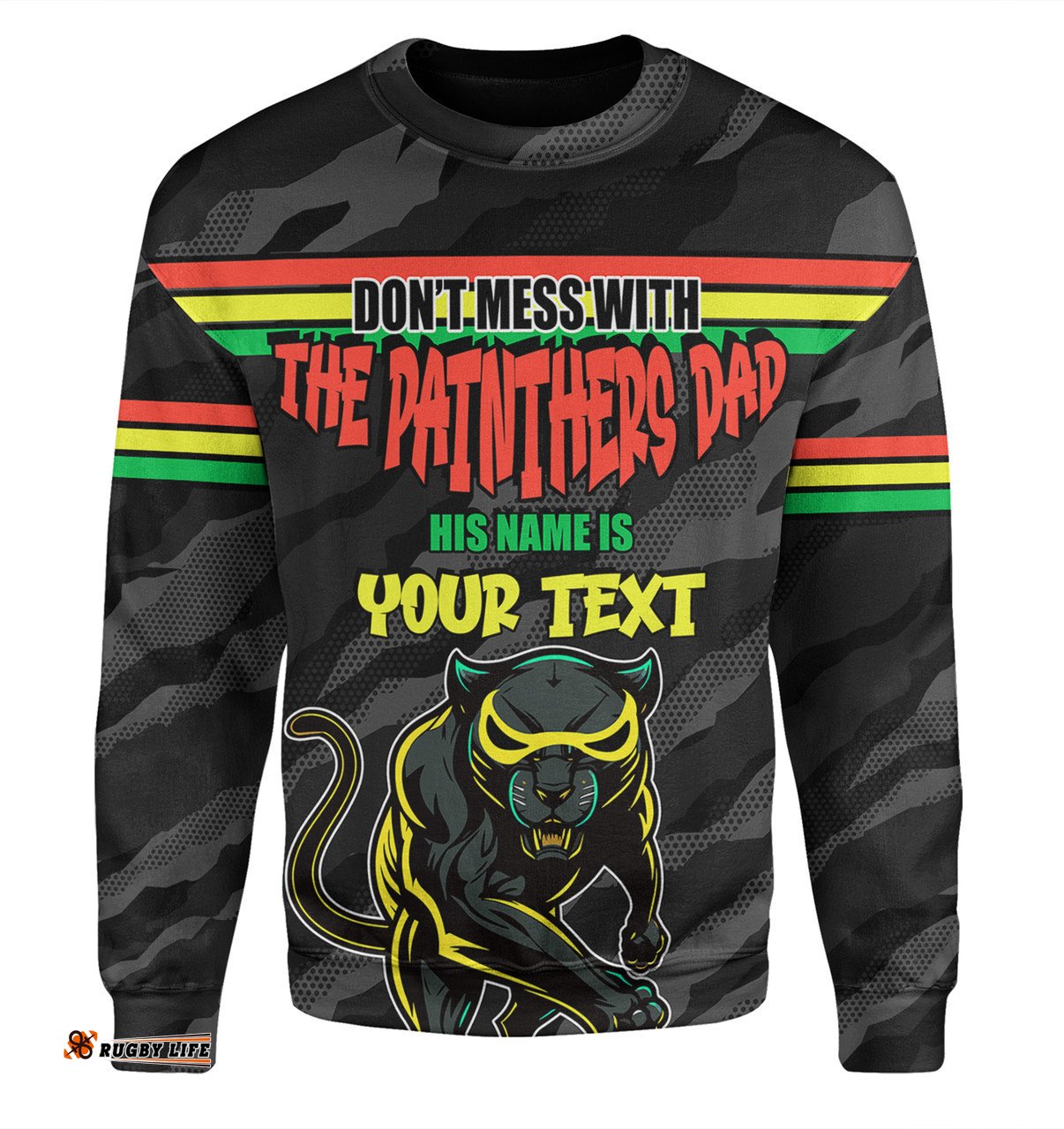 Amazing Aussie Penrith Panthers Father's Day Screaming Dad and Crazy Fan Sweatshirt