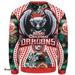 Amazing Aussie St. George Illawarra Dragons Christmas Custom Merry Christmas Dragons Dragons Sweatshirt