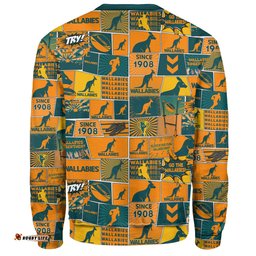 Amazing Aussie Wallabies Sport Team Of Us Die Hard Fan Supporters Comic Style Sweatshirt