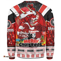 Amazing Aussie St. George Illawarra Dragons Christmas Custom Dragons Santa Aussie Big Things Sweatshirt