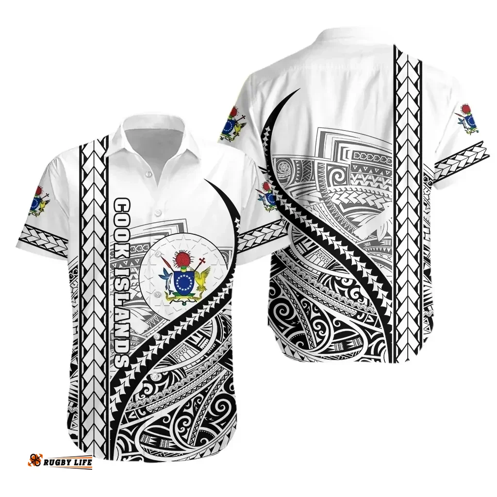 Rugbylife Shirt - Cook Islands Rugby Short Sleeve Shirt Simple K13