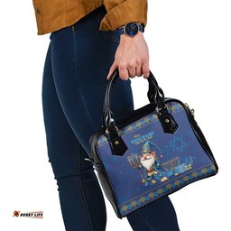 Hanukkah Jewish Star of David Shoulder Handbag Chilling With My Gnomies