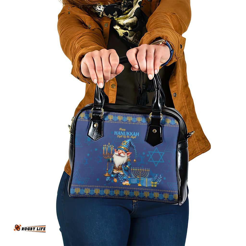 Hanukkah Jewish Star of David Shoulder Handbag Chilling With My Gnomies