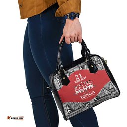 Custom Tonga Rugby Mate Ma'a Shoulder Handbag Tonga XIII Make History Pacific Champions
