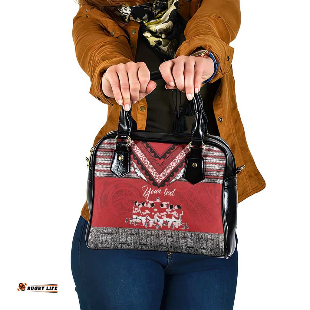 Personalised Tonga Rugby Pacific Shoulder Handbag Ikale Tahi Sipi Tau