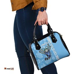 Custom NSW Blues Rugby Shoulder Handbag Cockroaches Polynesian Pattern Tropical Vibes