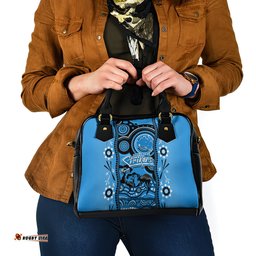 Adelaide Strikers Cricket Shoulder Handbag Happy Australia Day Aboriginal Art