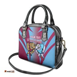 Custom NSW Blues And QLD Maroons Rugby Shoulder Handbag 2024 Cockroaches Cane toads Together