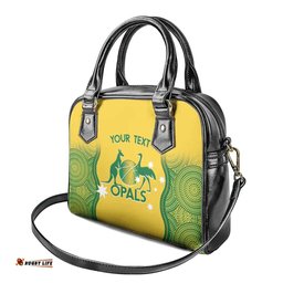 Custom Australia Opals Shoulder Handbag Indigenous Art