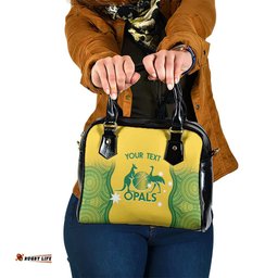 Custom Australia Opals Shoulder Handbag Indigenous Art