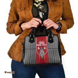 Custom Tonga Rugby Shoulder Handbag Mate Maa Kupesi Style