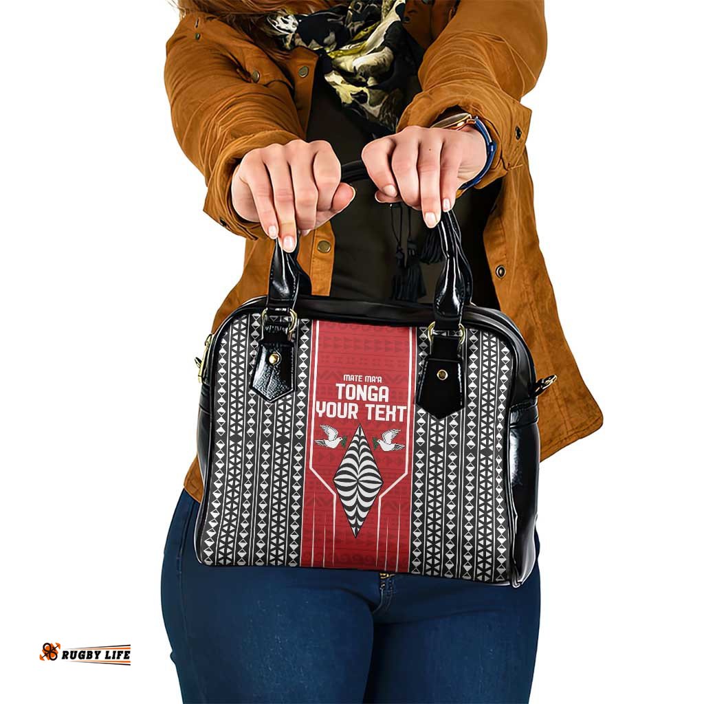 Custom Tonga Rugby Shoulder Handbag Mate Maa Kupesi Style