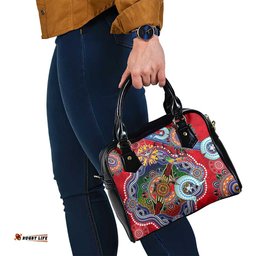 Custom NAIDOC Week 2024 Essendon Bombers Shoulder Handbag Australia Aboriginal Dot Painting DT02
