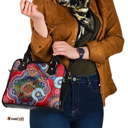 Custom NAIDOC Week 2024 Essendon Bombers Shoulder Handbag Australia Aboriginal Dot Painting DT02