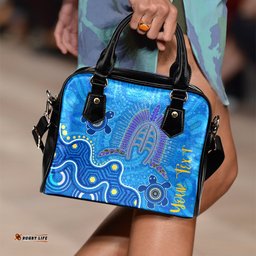 Torres Strait Personalised Shoulder Handbag - Dhari And Turtle