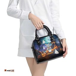 Happy Kangaboo Shoulder Handbag Kangaroo and Halloween Haunted House