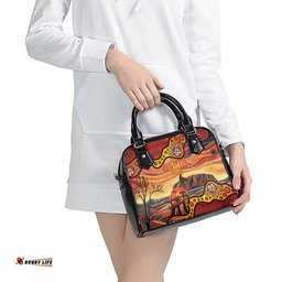 Northern Territory Uluru Shoulder Handbag Ayers Rock Kangaroo Aboriginal Art