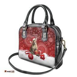 Australia Christmas Wallaby Shoulder Handbag Aboriginal Art