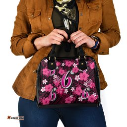 Australian Sixers Cricket Shoulder Handbag Baeuty Pacific Hibiscus and Polynesian Pattern