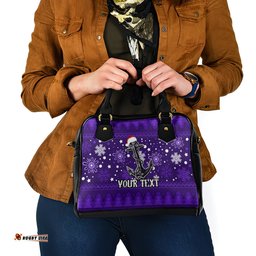 Custom Fremantle Dockers Football Shoulder Handbag Christmas Vibe 2023