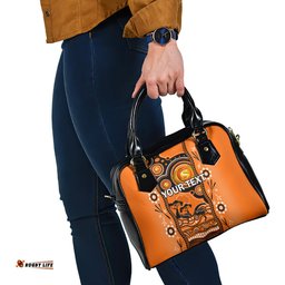 Custom Perth Scorchers Cricket Shoulder Handbag Happy Australia Day Aboriginal Art