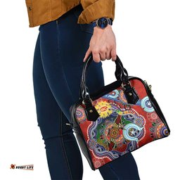 Custom NAIDOC Week 2024 Gold Coast Suns Shoulder Handbag Australia Aboriginal Dot Painting DT02