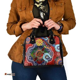 Custom NAIDOC Week 2024 Gold Coast Suns Shoulder Handbag Australia Aboriginal Dot Painting DT02