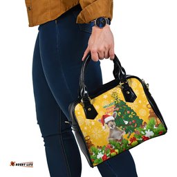 Personalised Wallabies Rugby Christmas Shoulder Handbag Merry Xmas With Australian Kangaroo