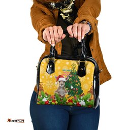 Personalised Wallabies Rugby Christmas Shoulder Handbag Merry Xmas With Australian Kangaroo