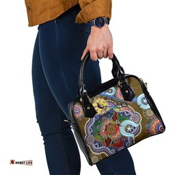 Custom NAIDOC Week 2024 Collingwood Magpies Shoulder Handbag Australia Aboriginal Dot Painting DT02