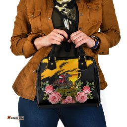 Personalised Australia Melbourne Cup Day Shoulder Handbag 2023 Horse Racing Trophy With Roses