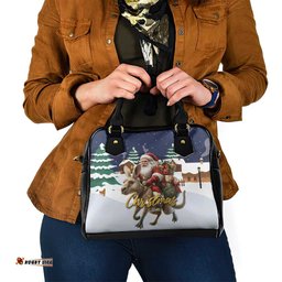 Kangaroo Australia Christmas Shoulder Handbag Xmas Pattern