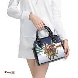 Kangaroo Australia Christmas Shoulder Handbag Xmas Pattern