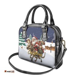 Kangaroo Australia Christmas Shoulder Handbag Xmas Pattern