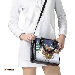 Kangaroo Australia Christmas Shoulder Handbag Xmas Pattern