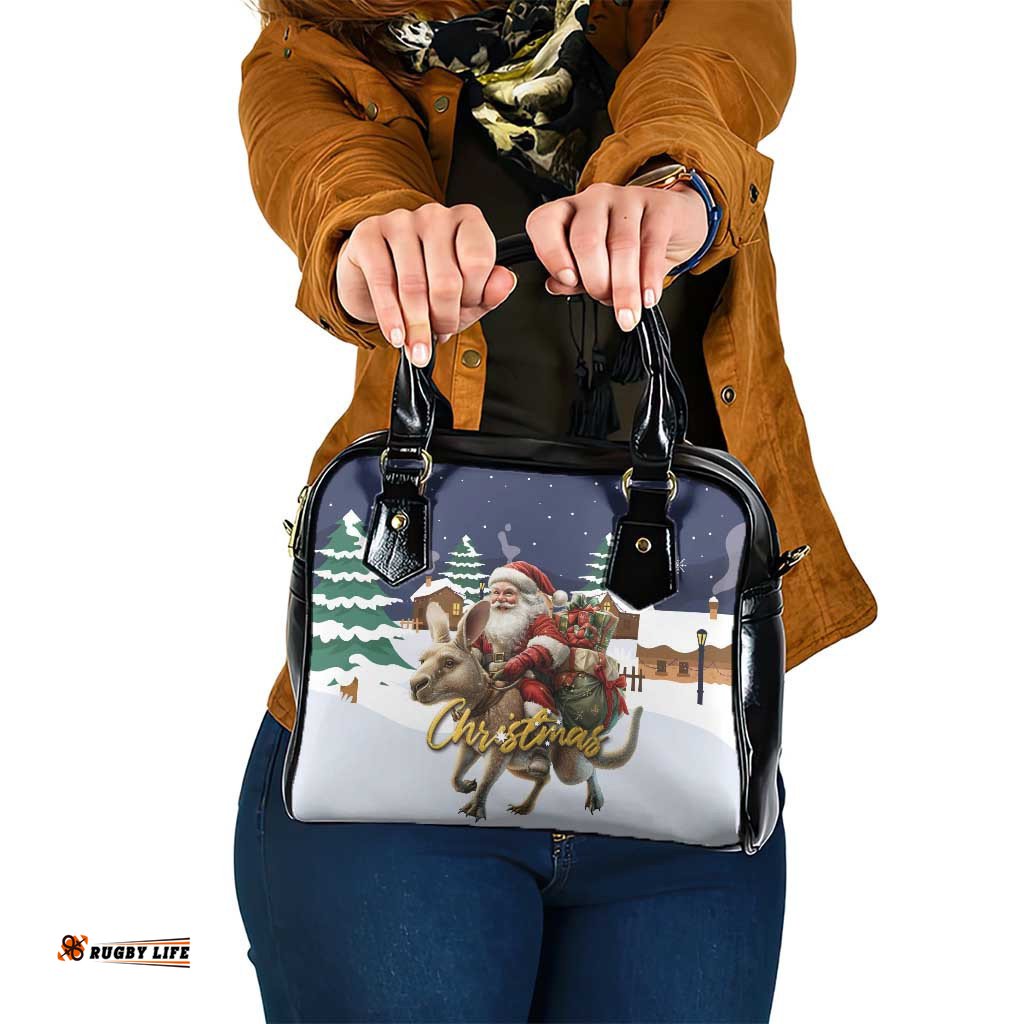 Kangaroo Australia Christmas Shoulder Handbag Xmas Pattern