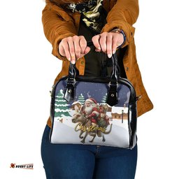 Kangaroo Australia Christmas Shoulder Handbag Xmas Pattern